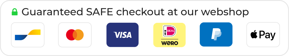 Guaranteed SAFE checkout at our webshop
