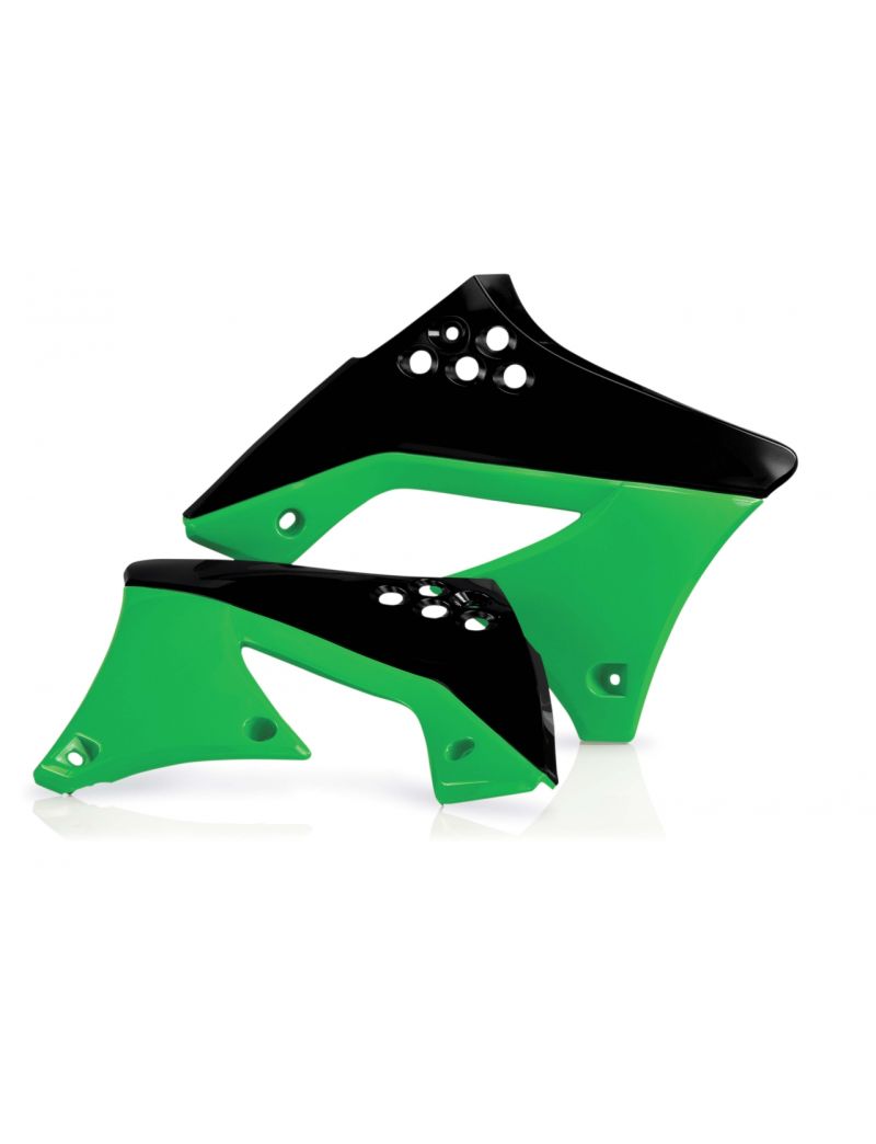 ACERBIS RADIATOR SCOOPS KAWASAKI KXF 250 09-12 BLACK GREEN