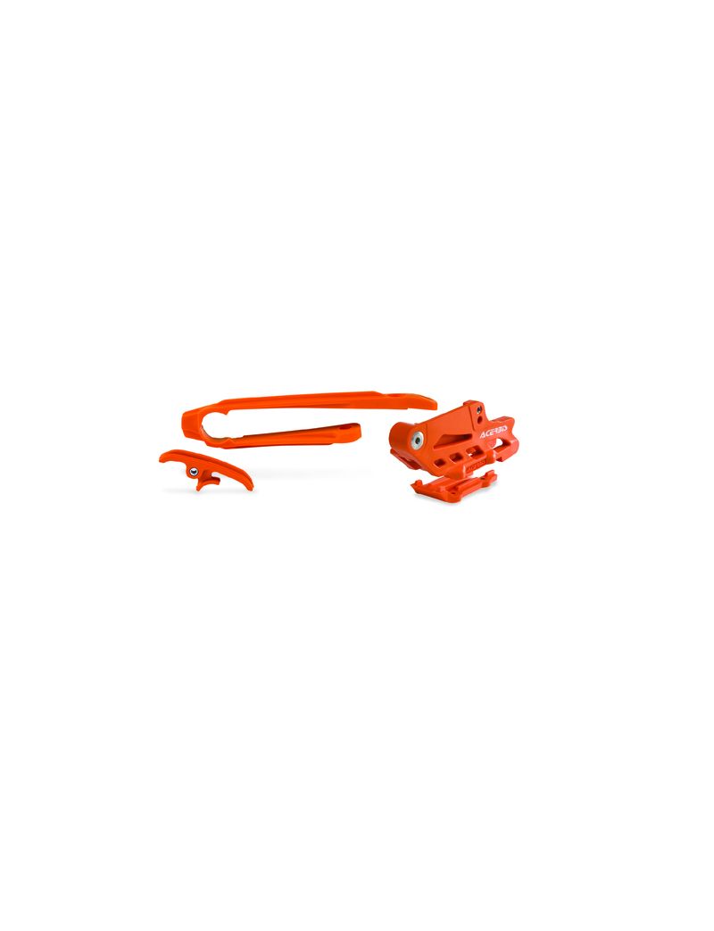ACERBIS KIT CHAIN GUIDE CHAIN SLIDER KTM EXC EXC-F 12-16 ORANGE