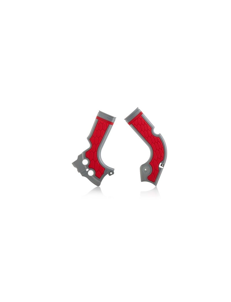 ACERBIS FRAME PROTECTOR X-GRIP HONDA CRF 250 14/17 + 450 13/16 SILVER RED