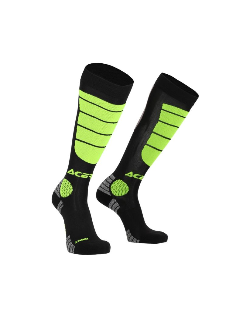 ACERBIS SOCKS MX IMPACT BLACK YELLOW