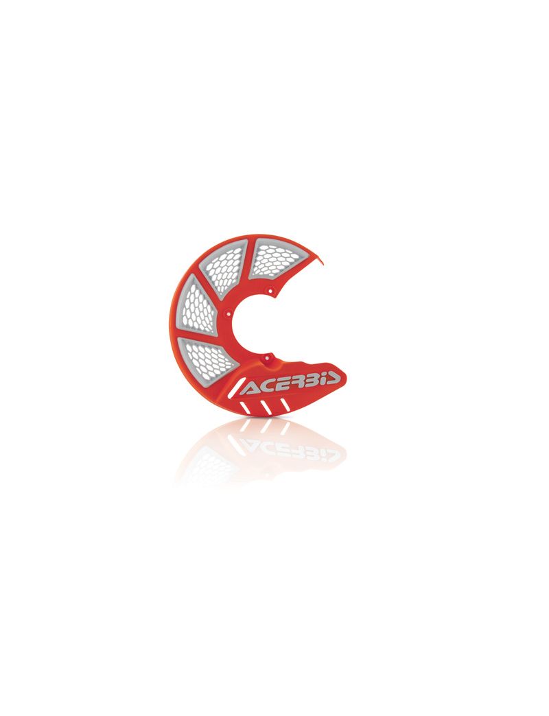 ACERBIS FRONT DISC COVER X-BRAKE VENTED ORANGE WHITE