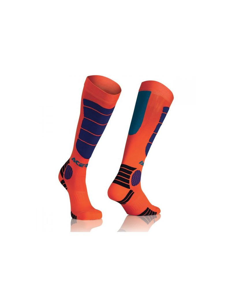ACERBIS MX IMPACT JUNIOR SOCKS ORANGE BLUE