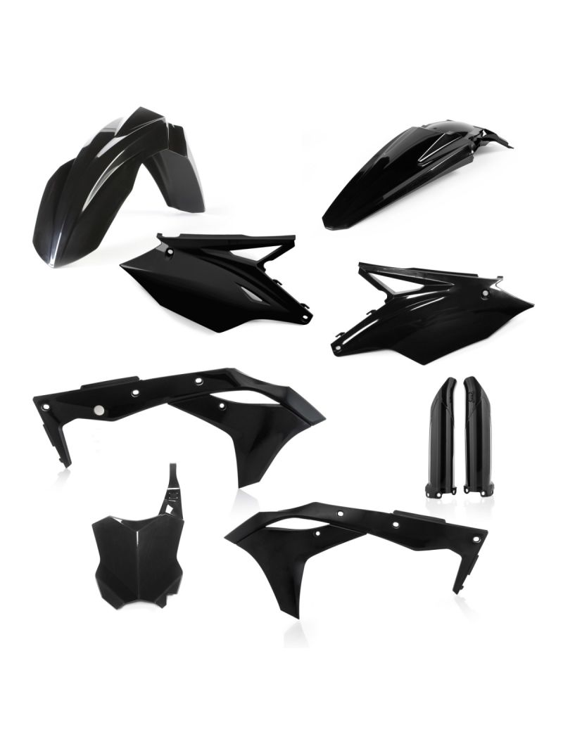 ACERBIS FULL PLASTIC KIT KAWASAKI KXF 250 17/20 BLACK