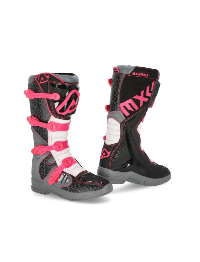 ACERBIS MX BOOTS X-TEAM BLACK PINK PURPLE