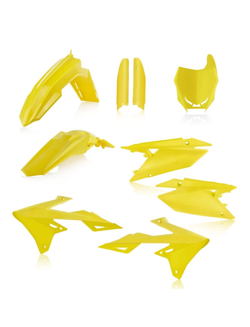 ACERBIS FULL PLASTIC KIT SUZUKI RMZ450 18/25 + RMZ250 19/25 YELLOW