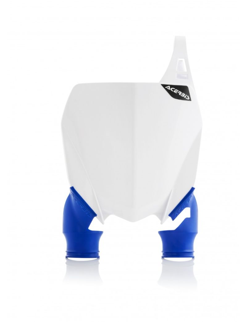 ACERBIS FRONT NUMBER PLATE RAPTOR YAMAHA YZF450 18/22 + YZF250 19/23 + YZ 22/26 - WHITE/BLUE