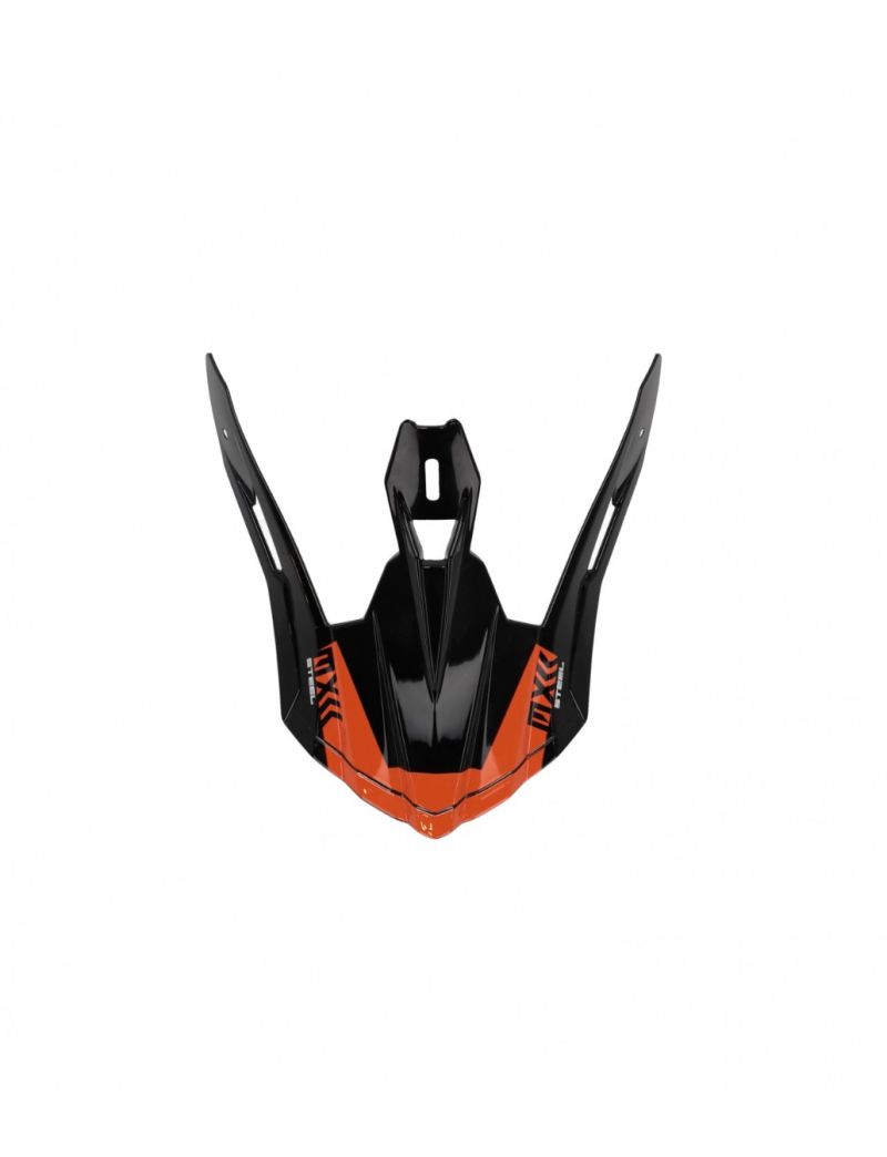 ACERBIS VISOR STEEL CARBON HELMET - ORANGE/BLACK