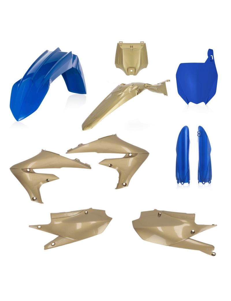 ACERBIS FULL PLASTIC KIT YAMAHA YZF 250 19/23 + YZF 450 18/22 BLUE GOLD