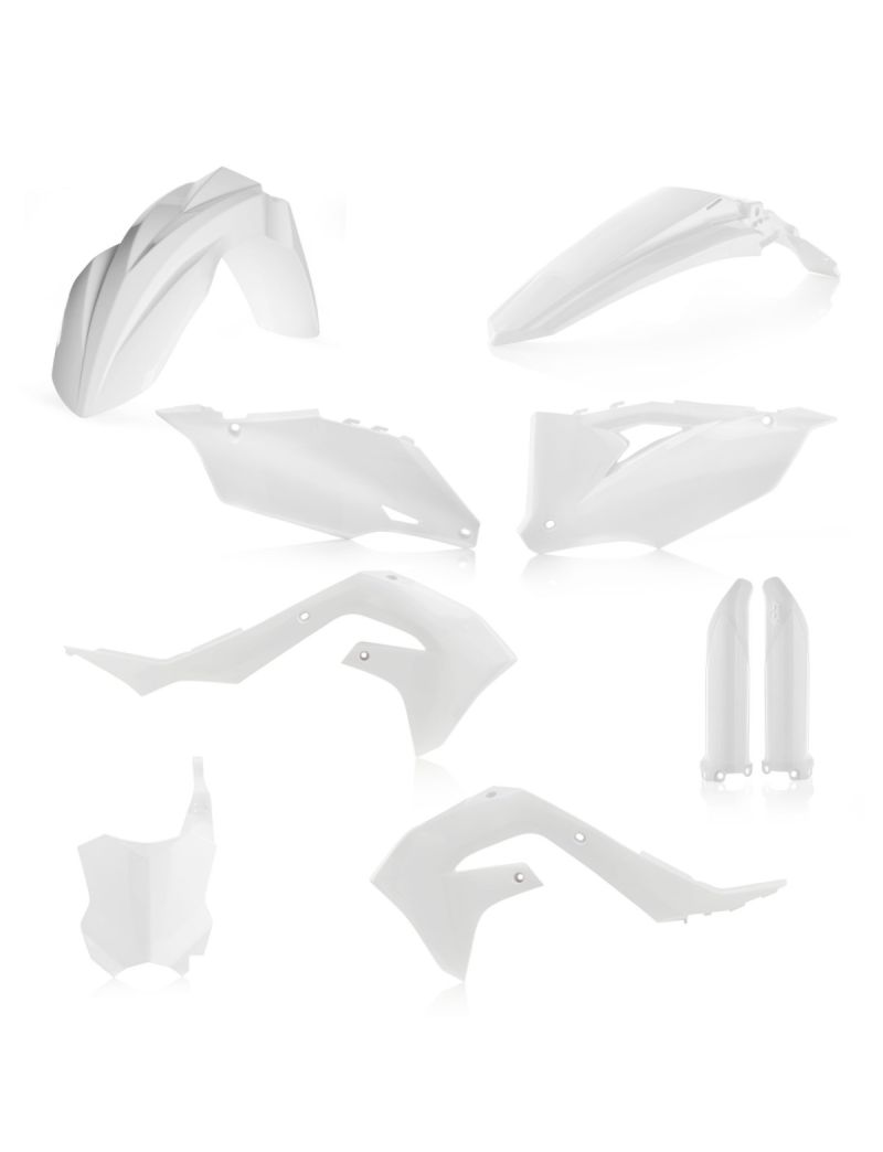 ACERBIS FULL PLASTIC KIT KAWASAKI KXF 450 19/23 KXF 250 20/24 WHITE