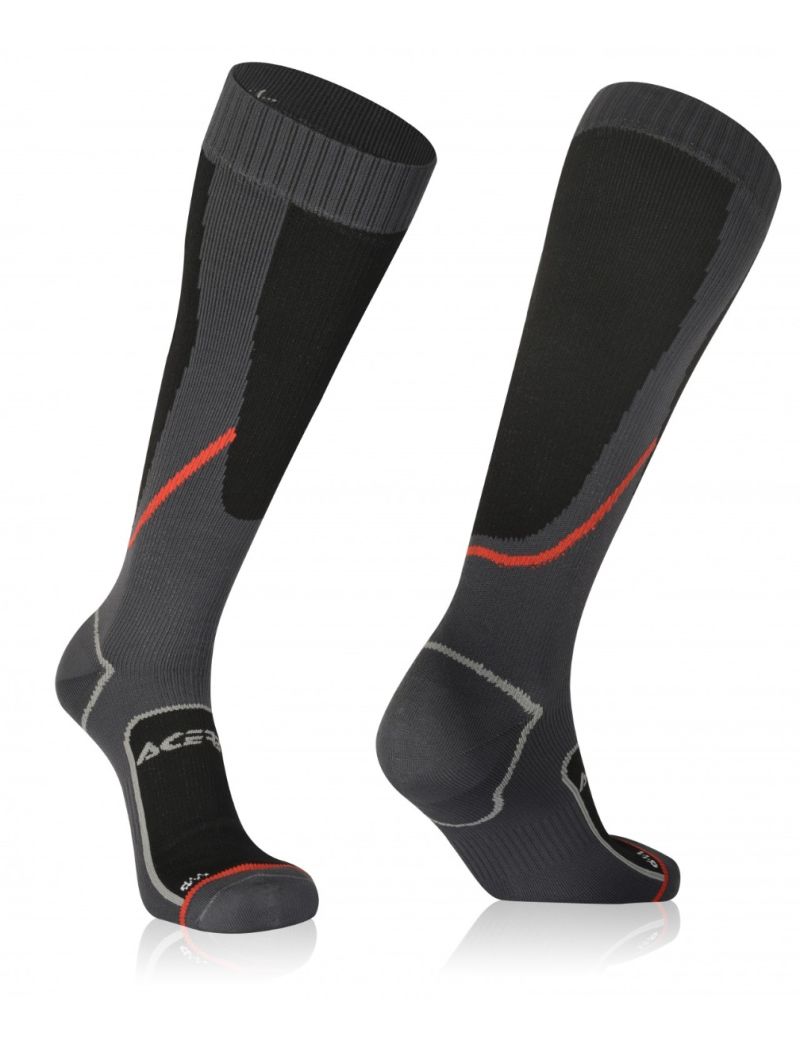ACERBIS MX SOCKS WATERPROOF BLACK RED