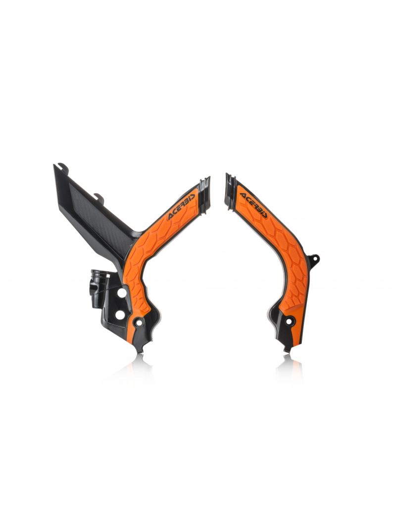 ACERBIS FRAME PROTECTOR X-GRIP KTM EXC EXC-F 20/23 BLACK ORANGE