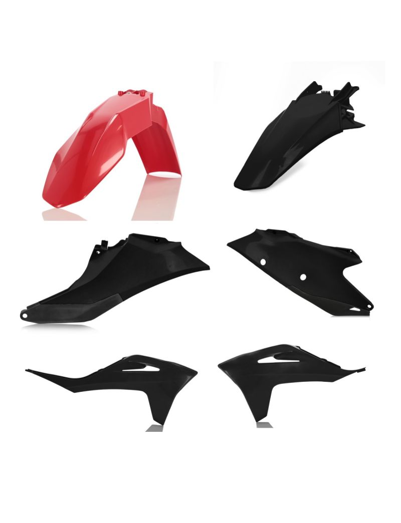 ACERBIS PLASTIC KIT GASGAS EC/ECF 21/23 - BLACK/RED