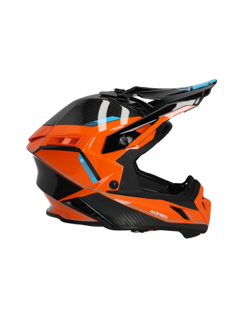 ACERBIS MX HELMET CARBON H-22-06 - ORANGE BLACK