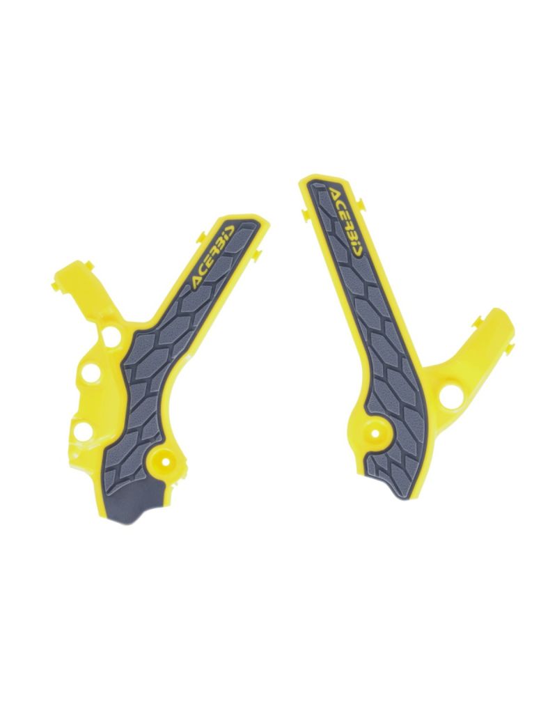 ACERBIS X-GRIP FRAME PROTECTORS SUZUKI DRZ400 00/25 YELLOW BLACK