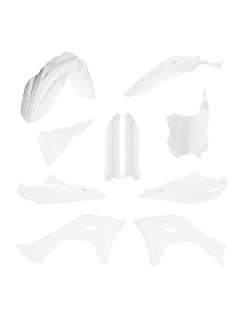 ACERBIS FULL PLASTIC KIT KAWASAKI KX 450 24/25 KX 250 2025 WHITE