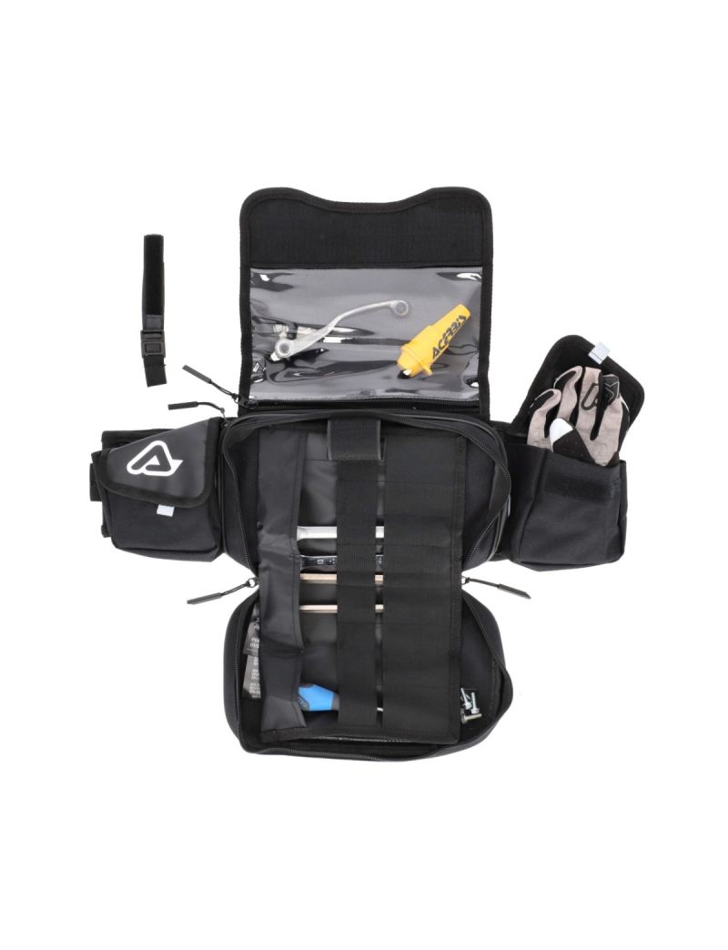 ACERBIS DROMY BACK PAG DRINK LOGO BLACK WHITE