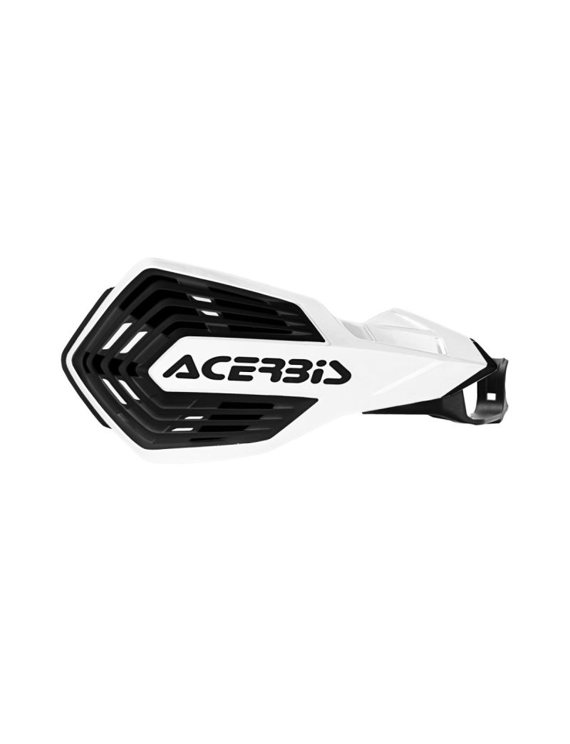 ACERBIS MX HANDGUARDS X-FUTURE MOUNTED ON LEVER KAWASAKI WHITE  BLACK