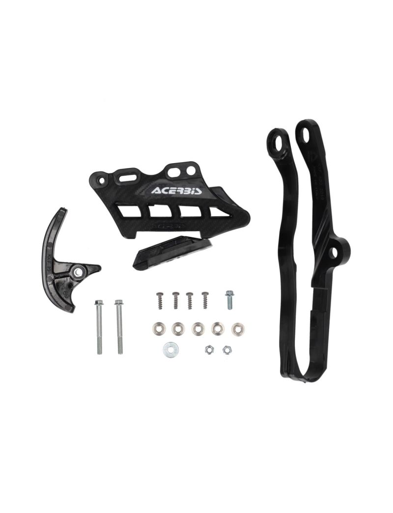 ACERBIS CHAIN GUIDES + CHAIN SLIDER KXF450 24/26 + KXF250 25/26 - BLACK