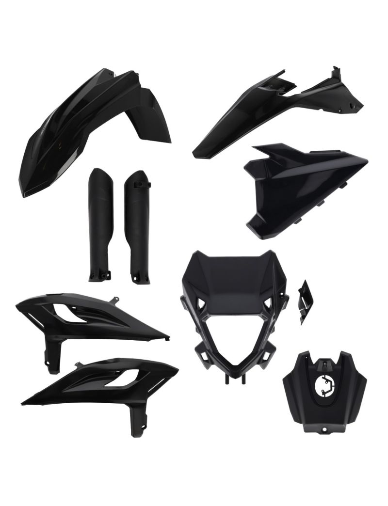 ACERBIS FULL PLASTIC KIT BETA RR X-PRO  - RACE 2T + 4T 25/26 - BLACK