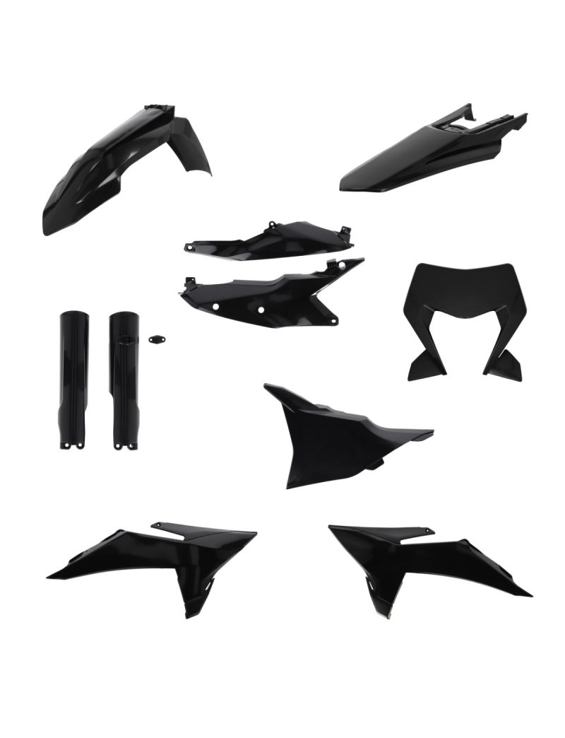 ACERBIS FULL PLASTIC KIT KTM EXC/EXC-F 26 - BLACK