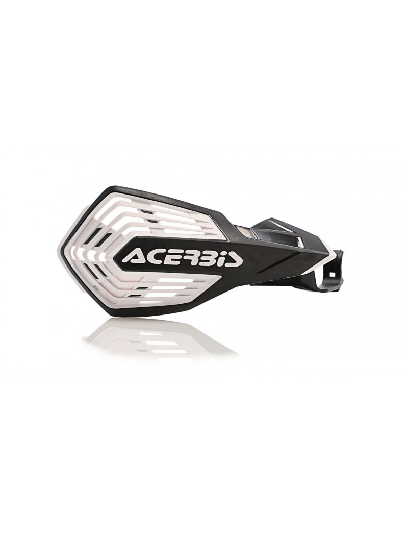 ACERBIS MX HANDGUARDS X-FUTURE MOUNTED ON LEVER KAWASAKI BLACK WHITE