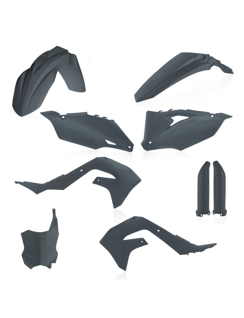 ACERBIS FULL PLASTIC KIT KAWASAKI KXF 450 19/23 KXF 250 20/24 METALLIC GREY