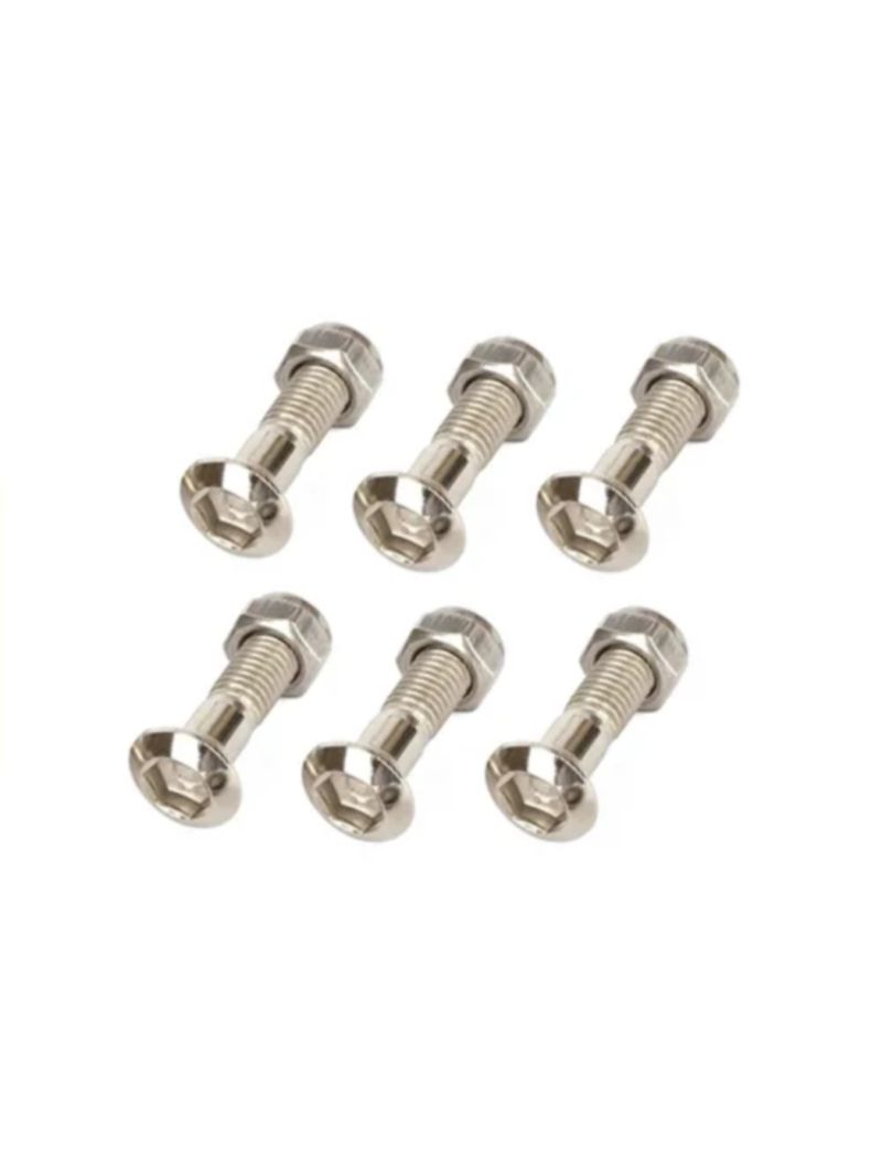 MTR-2 BOLT KIT SPROCKET REAR BOLT AND NUT CHROME M8 x 30mm (6 pcs) Universal MOTOCROSS BIKES