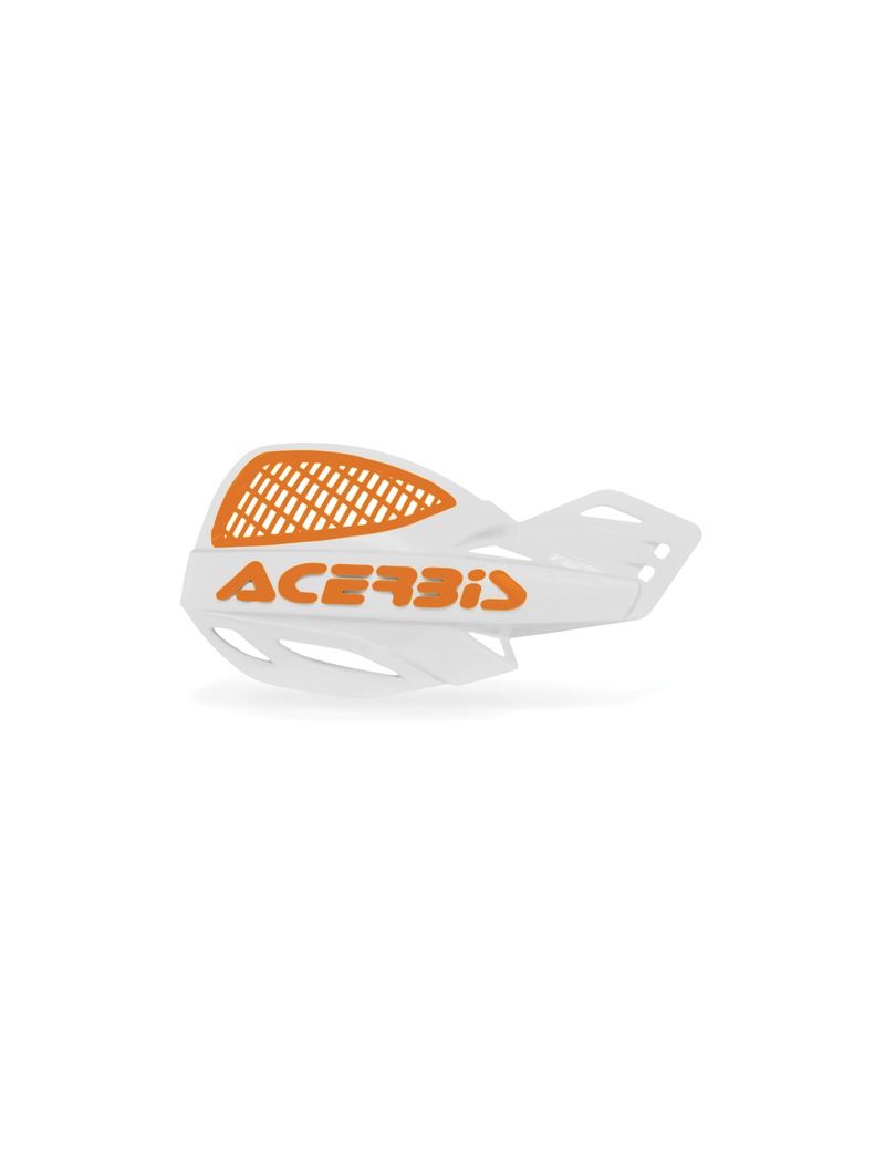 ACERBIS MX HANDGUARDS UNIKO VENTED WHITE ORANGE