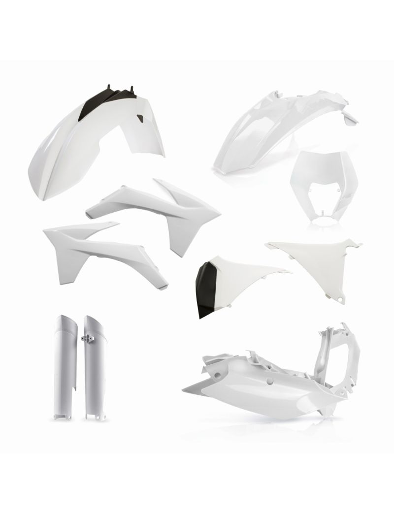 ACERBIS FULL KIT PLASTIC KTM EXC EXCF 12/13 WHITE
