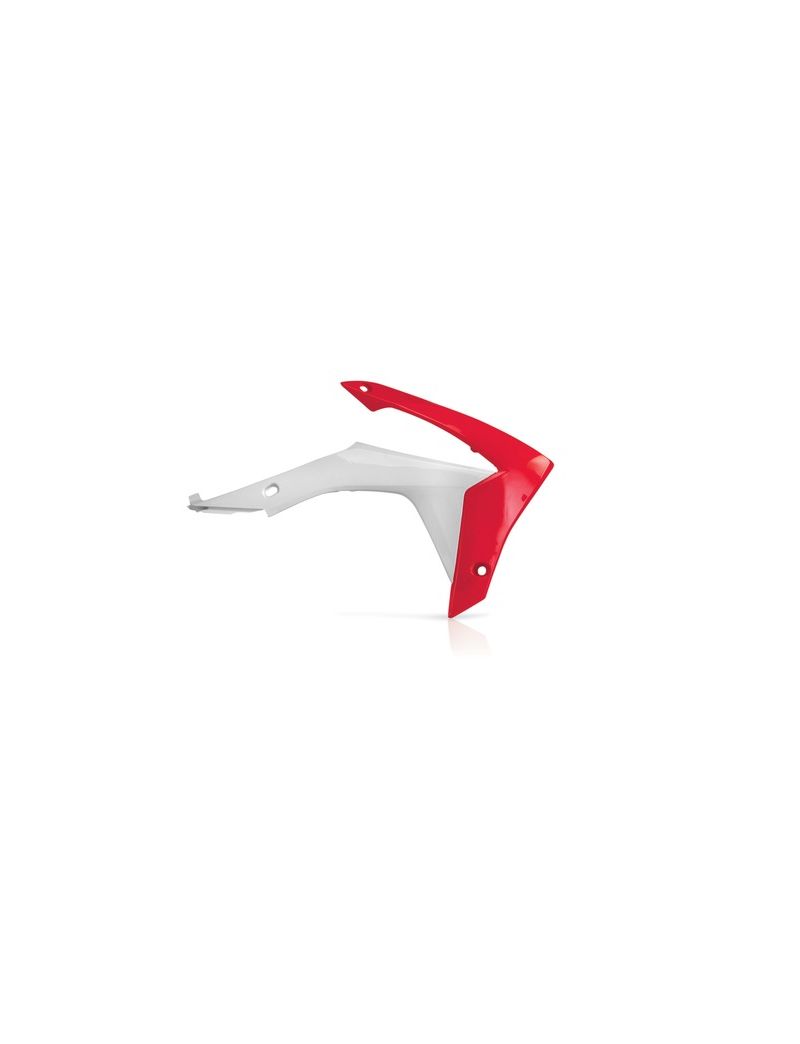 ACERBIS RADIATOR SCOOPS HONDA CRF450R 2013-2016 + CRF250R 2014-2017 RED WHITE 