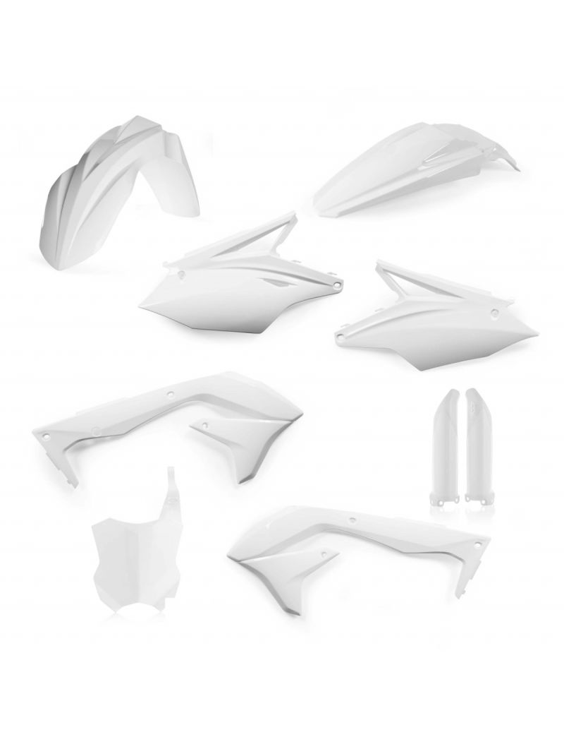 ACERBIS FULL PLASTIC KIT KAWASAKI KXF 450 16/17 WHITE