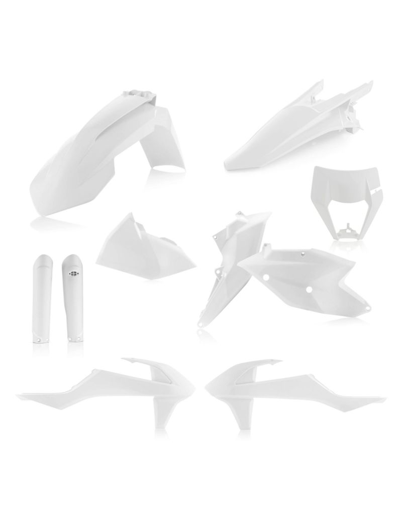 ACERBIS FULL PLASTIC KIT KTM EXC EXC-F 17/19 WHITE