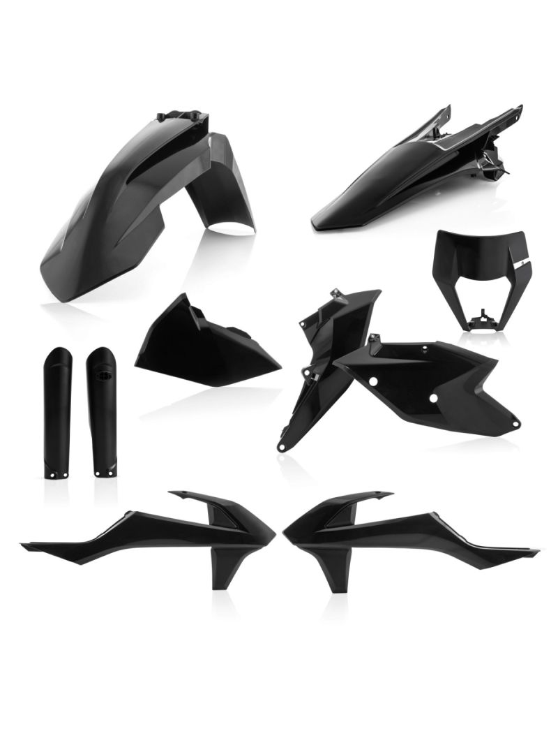 ACERBIS FULL PLASTIC KIT KTM EXC EXC-F 17/19 BLACK