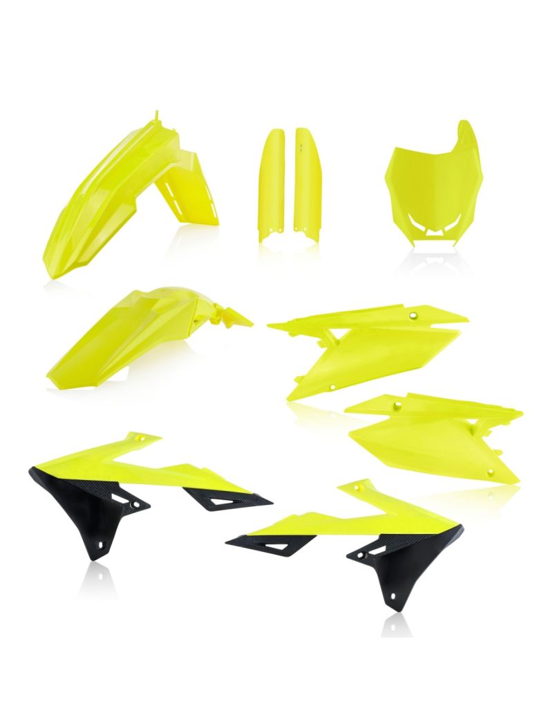 ACERBIS FULL PLASTIC KIT SUZUKI RMZ450 18/25 + RMZ250 19/25 FLUO YELLOW