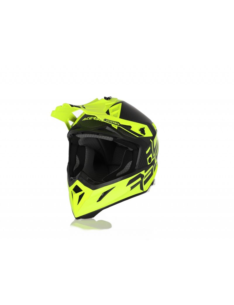 ACERBIS MX HELMET STEEL CARBON - YELLOW - XXL