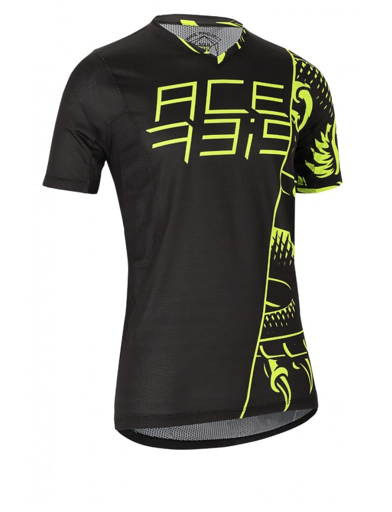 ACERBIS MTB JERSEY COMBAT SHORT SLEEVES - BLACK/YELLOW - M