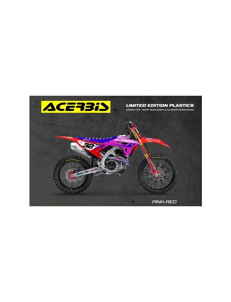 ACERBIS RADIATOR SCOOP HONDA CRF 450 21/24 + CRF250 22/24 - PINK