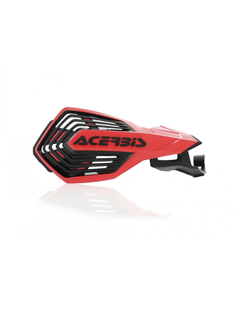 ACERBIS MX HANDGUARDS X-FUTURE MOUNTED ON LEVER HONDA 450 RED BLACK