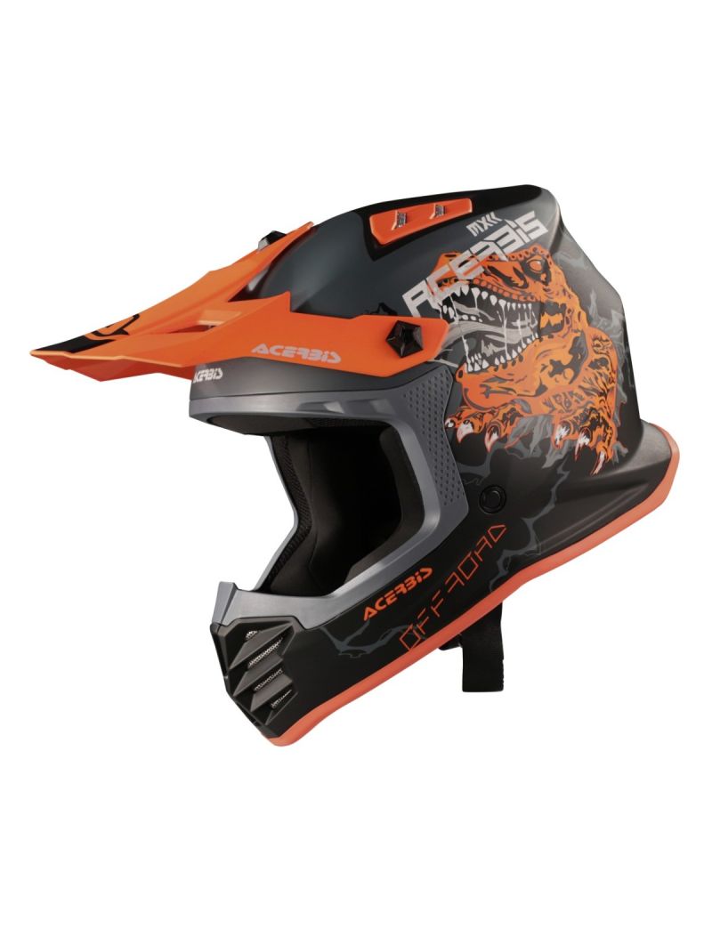 ACERBIS MX HELMET PROFILE JUNIOR 22-06 BLACK ORANGE