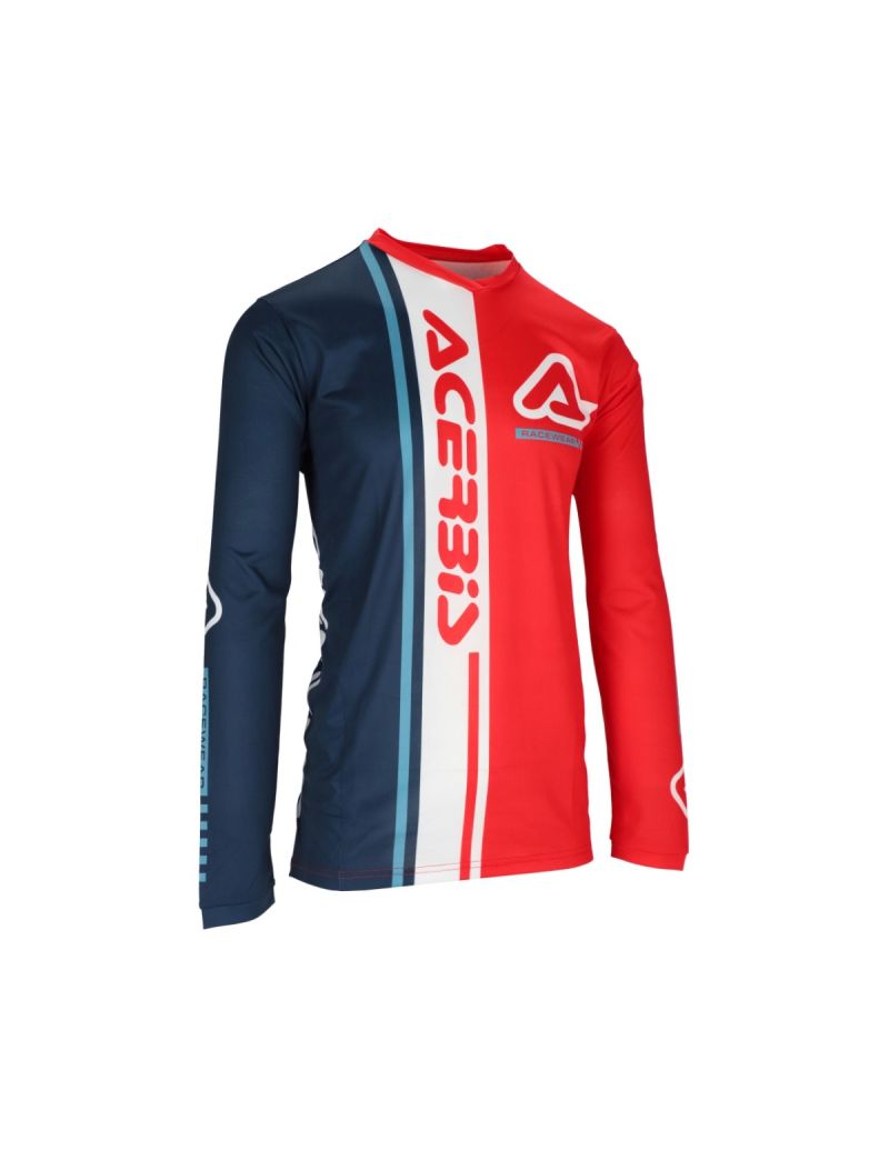 ACERBIS MX JERSEY J TRACK CONNECTION BLUE RED