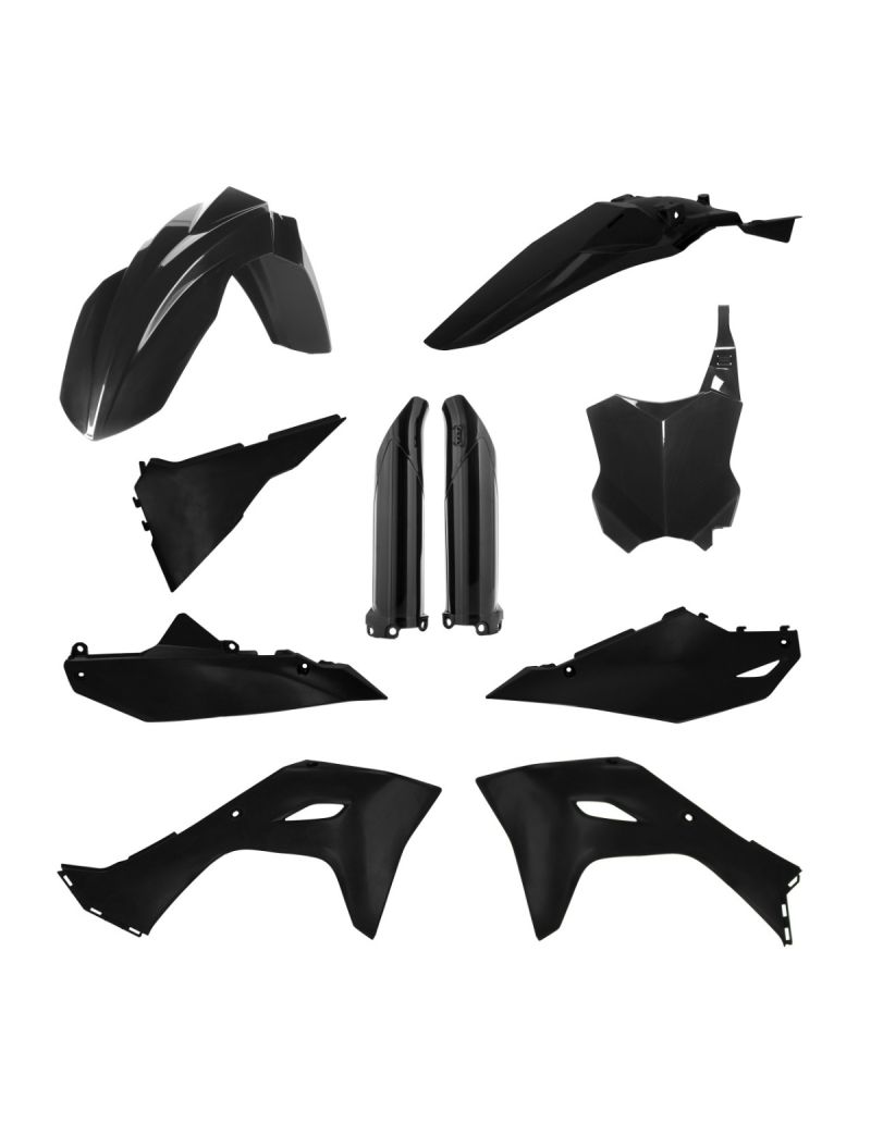 ACERBIS FULL PLASTIC KIT KAWASAKI KX 450 24/25 KX 250 2025 BLACK