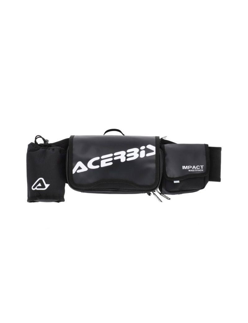 ACERBIS IMPACT WAISTPACK LOGO BLACK WHITE