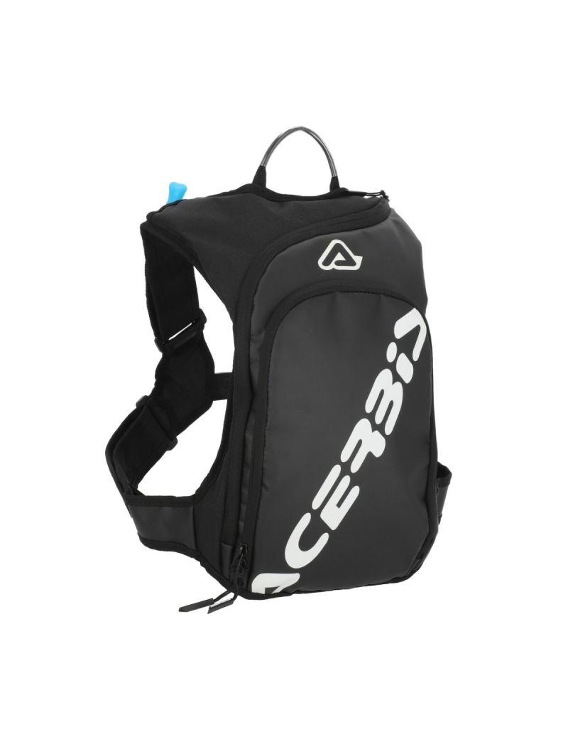 ACERBIS DRINKBAG BACKPACK SATHER  2LT LOGO - BLACK/WHITE