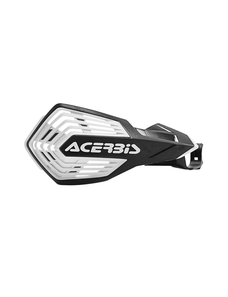 ACERBIS MX HANDGUARDS X-FUTURE MOUNTED ON LEVER KAWASAKI BLACK WHITE