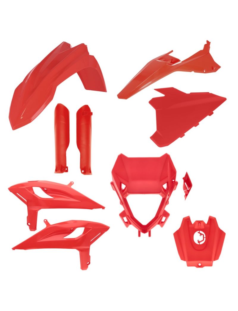 ACERBIS FULL PLASTIC KIT BETA RR X-PRO  - RACE 2T + 4T 25/26 - RED