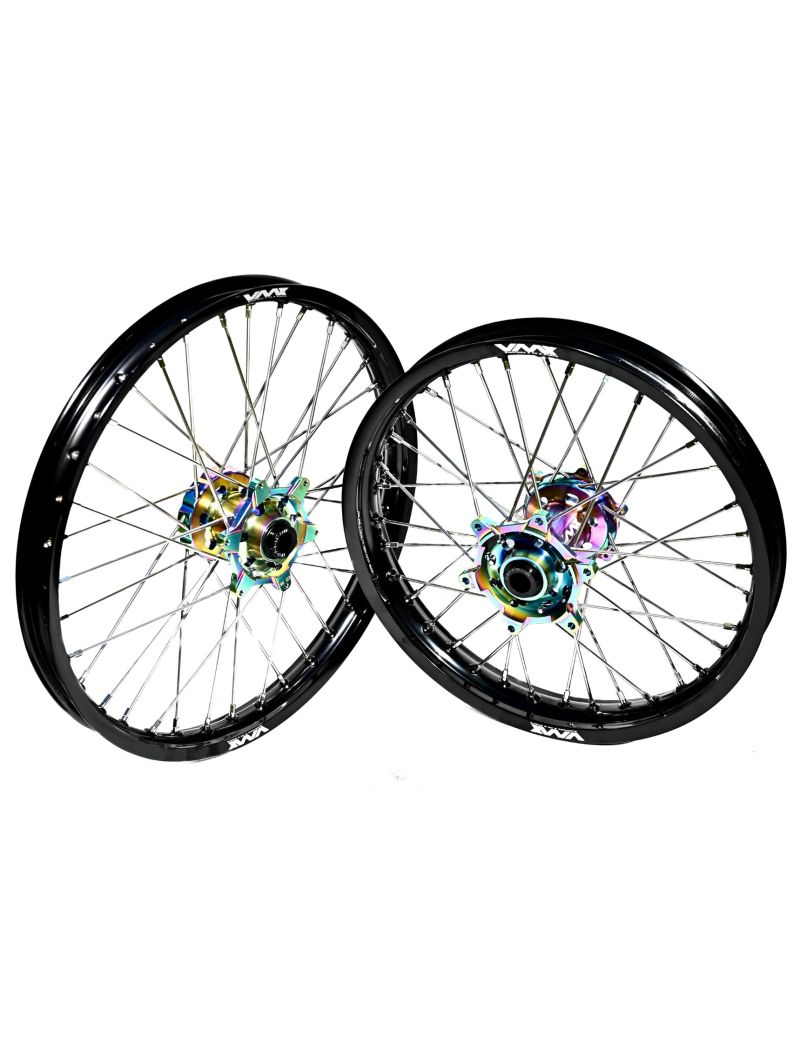 VMX MX WHEELSET 21'-19' KTM HUSQVARNA GASGAS RAINBOW BLACK