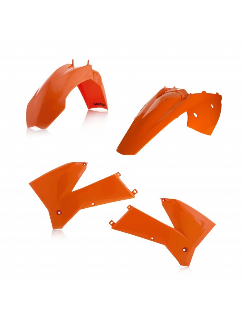 ACERBIS PLASTIC KIT KTM EXC + EXC-F 05-07 ORANGE