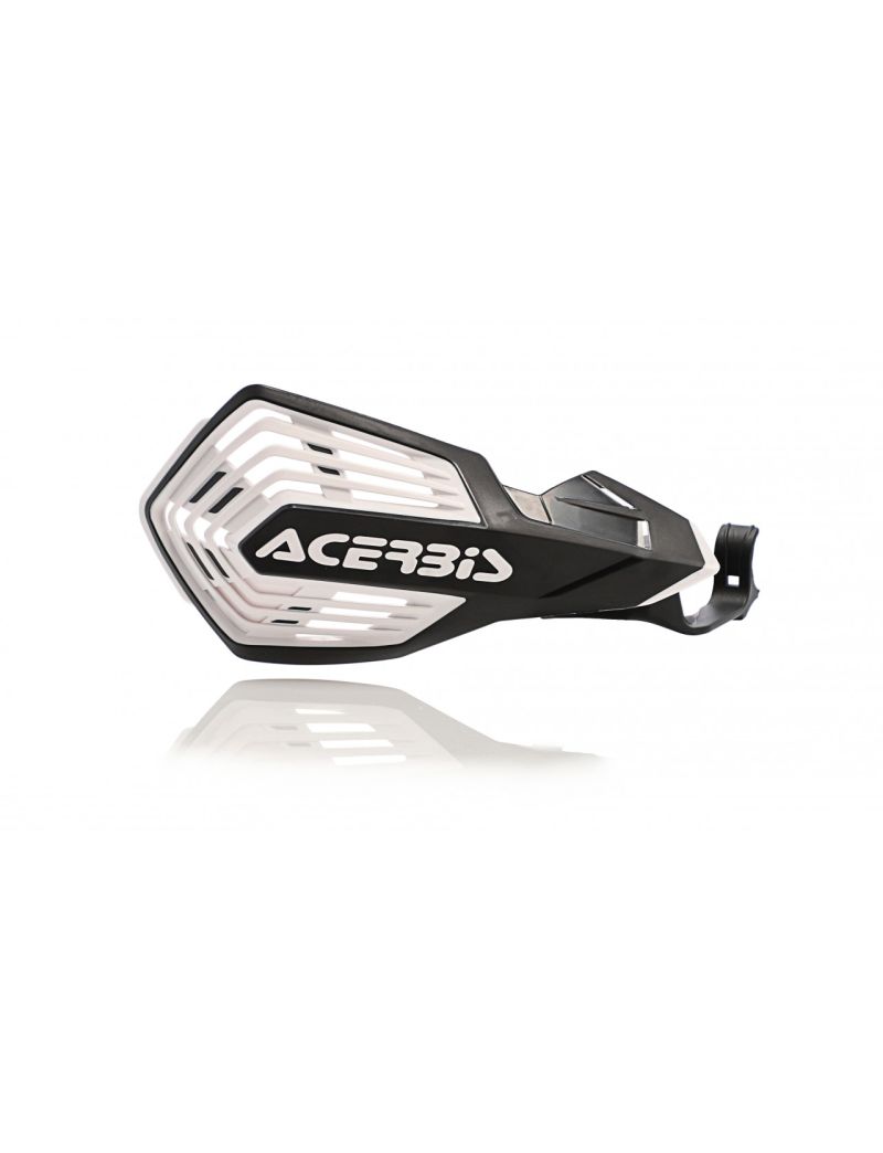 ACERBIS MX HANDGUARDS X-FUTURE MOUNTED ON LEVER HONDA 450 BLACK WHITE