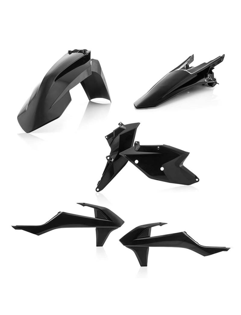 ACERBIS PLASTIC KIT KTM EXC/EXC-F 17/19 - BLACK